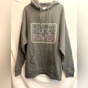 INDEPENDENT TRADING CO HIGHER POWER LONG SLEEVE HODDED PULLOVER GRAY SWEATSHIRT